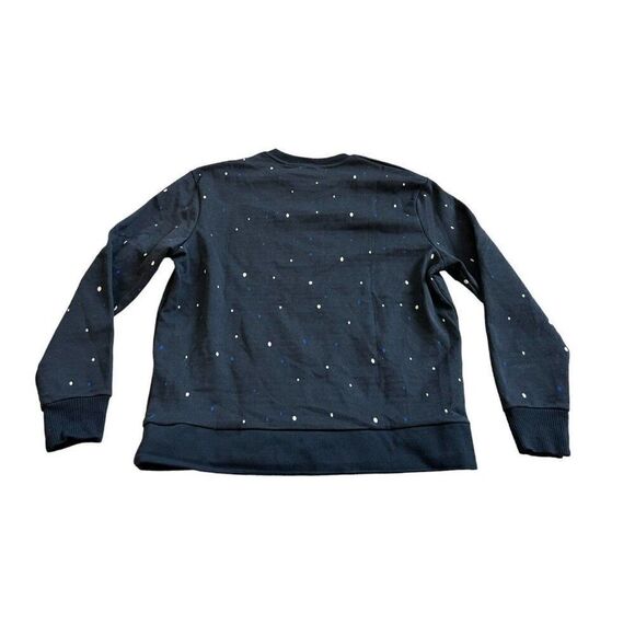 Zara Mens Ski Sweater XL Knit Navy Blue Polka Dot Streetwear 4087/401 NWT - Picture 4 of 12